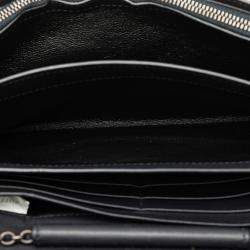 Bottega Veneta Black Intrecciato Wallet On Chain