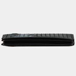 Bottega Veneta Black Intrecciato Wallet On Chain
