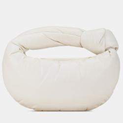 Bottega Veneta White Mini Nappa Puffy Jodie