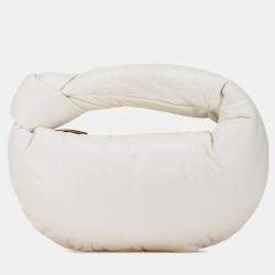 Bottega Veneta White Mini Nappa Puffy Jodie