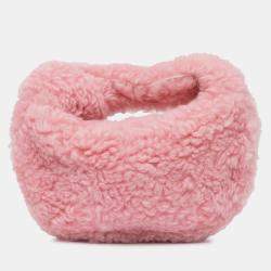 Bottega Veneta Pink Mini Shearling Jodie