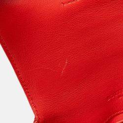 Bottega Veneta Red Mini Nappa Piazza Top Handle Satchel