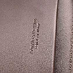 Bottega Veneta Travel Brown Intrecciato Leather Wallet
