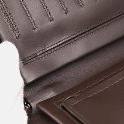 Bottega Veneta Travel Brown Intrecciato Leather Wallet