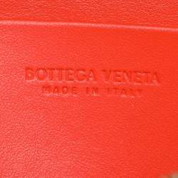 Bottega Veneta Orange Intrecciato Leather Bang Bang Vanity Case