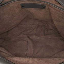 Bottega Veneta Grey Nappa Intrecciato Top Handle Bag