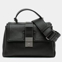 Bottega Veneta Black Small Nappa Piazza Top Handle