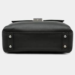Bottega Veneta Black Small Nappa Piazza Top Handle