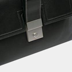 Bottega Veneta Black Small Nappa Piazza Top Handle