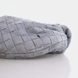 Bottega Veneta Jodie Mini Grey Intrecciato Suede Handbag