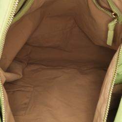 Bottega Veneta Green Nappa Intrecciato Knot Hobo