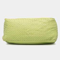 Bottega Veneta Green Nappa Intrecciato Knot Hobo