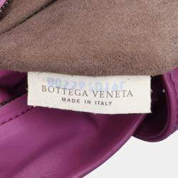 Bottega Veneta Purple Medium Nappa Intrecciato Roma Satchel