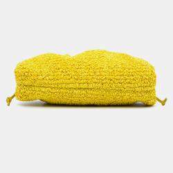 Bottega Veneta Yellow Boucle Raffia The Mini Pouch