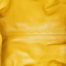 Bottega Veneta Yellow Boucle Raffia The Mini Pouch