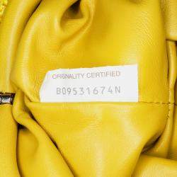 Bottega Veneta Yellow Boucle Raffia The Mini Pouch