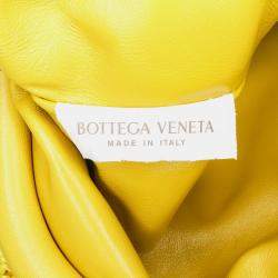 Bottega Veneta Yellow Boucle Raffia The Mini Pouch
