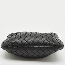 Bottega Veneta Black Intrecciato Leather Mini Jodie Hobo
