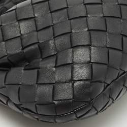 Bottega Veneta Black Intrecciato Leather Mini Jodie Hobo