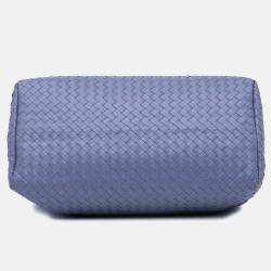 Bottega Veneta Blue Medium Nappa Intrecciato Roma Tote