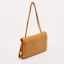 Bottega Veneta Brown Intrecciato Leather Trio Shoulder Bag