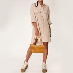 Bottega Veneta Brown Intrecciato Leather Trio Shoulder Bag