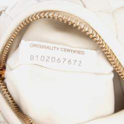 Bottega Veneta White Mini Nappa Intrecciato Jodie
