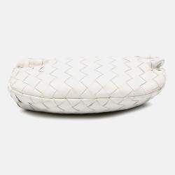 Bottega Veneta White Mini Nappa Intrecciato Jodie