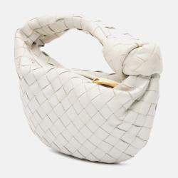 Bottega Veneta White Mini Nappa Intrecciato Jodie