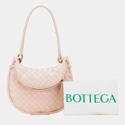 Bottega Veneta Pink Small Nappa Intrecciato Gemelli Hobo