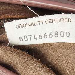 Bottega Veneta Old Rose Intrecciato Leather Alumna Top Handle Bag