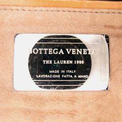 Bottega Veneta Brown Small Nappa Intrecciato The Lauren 1980 Clutch