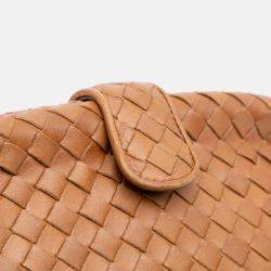 Bottega Veneta Brown Small Nappa Intrecciato The Lauren 1980 Clutch