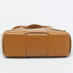 Bottega Veneta Brown Intreccio Leather Mini Arco Tote