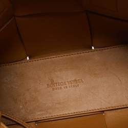 Bottega Veneta Brown Intreccio Leather Mini Arco Tote