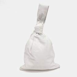 Bottega Veneta White Leather BV Twist bag