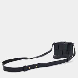 Bottega Veneta Black Leather Candy Cassette Bag