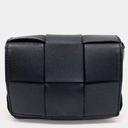 Bottega Veneta Black Leather Candy Cassette Bag