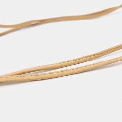 Pre Owned Bottega Veneta Beige Leather Cassette Mini Bucket Bag