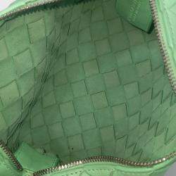 Bottega Veneta Green Leather Mini Loop Camera Bag