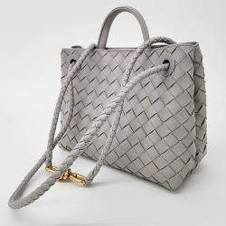 Bottega Veneta Grey Leather Andiamo Small bag