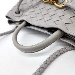 Bottega Veneta Grey Leather Andiamo Small bag