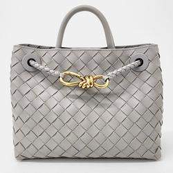 Bottega Veneta Grey Leather Andiamo Small bag