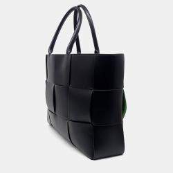 Bottega Veneta Black Leather Arco Large bag