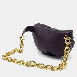 Bottega Veneta Purple Leather Chain Belt Bag