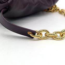 Bottega Veneta Purple Leather Chain Belt Bag