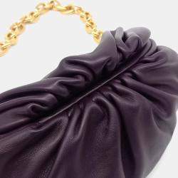 Bottega Veneta Purple Leather Chain Belt Bag