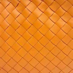 Bottega Veneta Orange Leather BV Twist bag