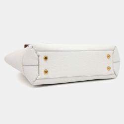 Pre Owned Bottega Veneta White Leather Arco Small bag