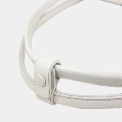 Pre Owned Bottega Veneta White Leather Arco Small bag